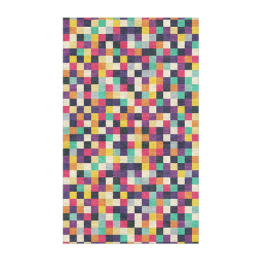 Pixel Mosaic Multicolor in 3' x 5' Size