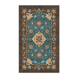 Miriam Dark Teal & Brown in 3' x 5' Size