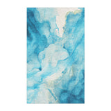 Zephyr Watercolor Azure Blue in 3' x 5' Size