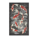 Koi Pond Charcoal in 3' x 5' Size