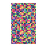Pixel Mosaic Multicolor Vibrant in 3' x 5' Size