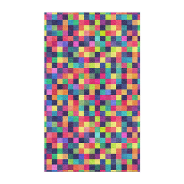 Pixel Mosaic Multicolor Vibrant in 3' x 5' Size