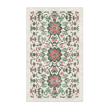 Georgiana Green & Deep Cerise in 3' x 5' Size