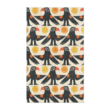 Tribal Birds Ivory in 3' x 5' Size