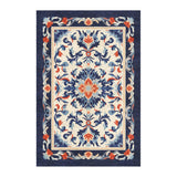 Wilhelmina Navy & Red in 6x4ft Size