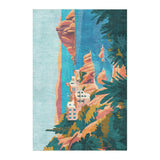 Mediterranian Cliffside Village in 4' x 6' Size