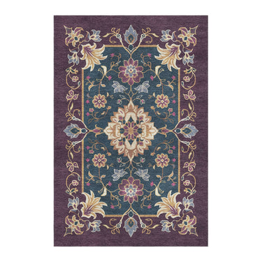 Miriam Navy & Purple in 4' x 6' Size
