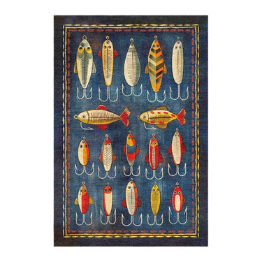 Fishing Lures in 4' x 6' Size