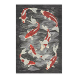 Koi Pond Charcoal in 4' x 6' Size