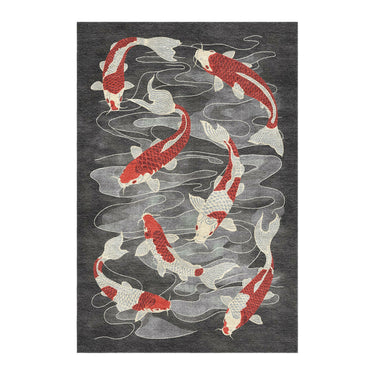 Koi Pond Charcoal in 4' x 6' Size