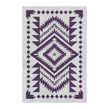 Reyno Eggplant & Stone in 4' x 6' Size
