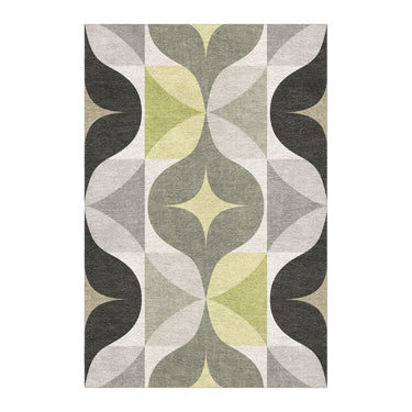 Maxine Grey & Chartreuse in 4' x 6' Size