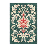 Aubrey Forest Green & Red in 4' x 6' Size