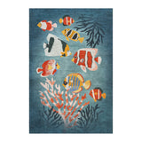 Tropical Fish & Coral in 4' x 6' Size