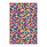 Pixel Mosaic Multicolor Vibrant in 4' x 6' Size