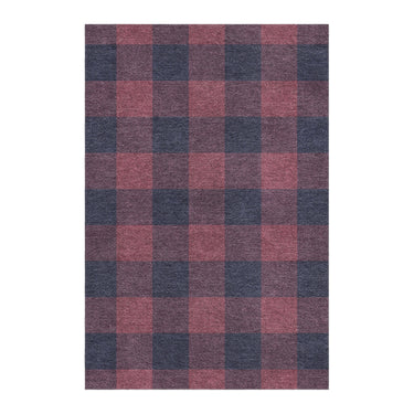 Buffalo Plaid Maroon & Navy in 4' x 6' Size