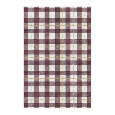 Wallace Plaid Maroon & Gold in 6x4ft Size