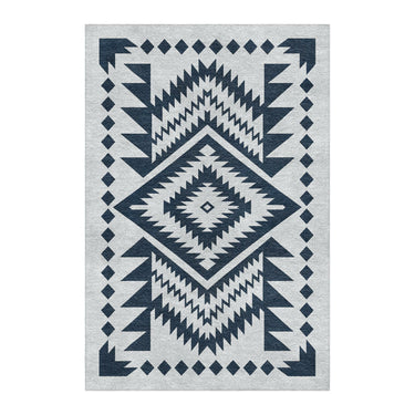 Reyno Navy & Stone in 4' x 6' Size