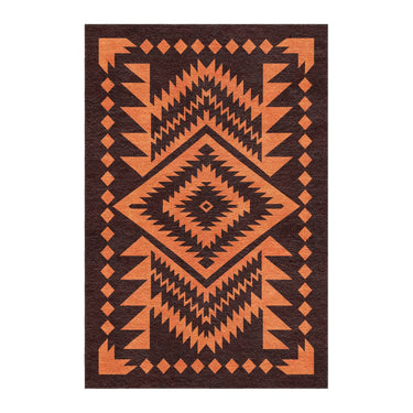 Reyno Orange & Maroon in 4' x 6' Size