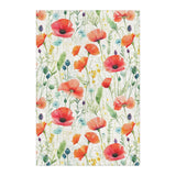 Watercolor Poppies in 4' x 6' Size