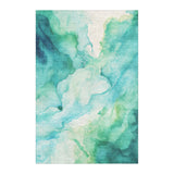 Zephyr Watercolor Blue & Green in 4' x 6' Size
