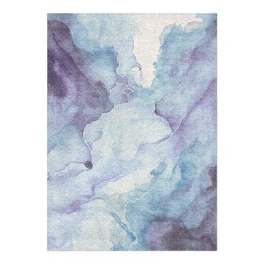 Zephyr Watercolor Blue & Purple in 5' x 7' Size