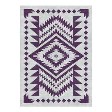 Reyno Eggplant & Stone in 5' x 7' Size