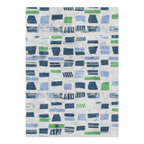 Milo Blue & Green in 5' x 7' Size