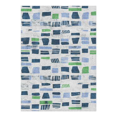 Milo Blue & Green in 5' x 7' Size
