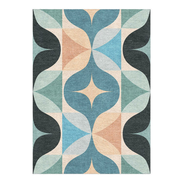 Maxine Seafoam & Peach in 5' x 7' Size