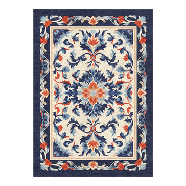 Wilhelmina Navy & Red in 7x5ft Size