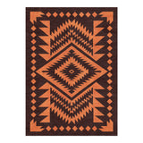 Reyno Orange & Maroon in 5' x 7' Size