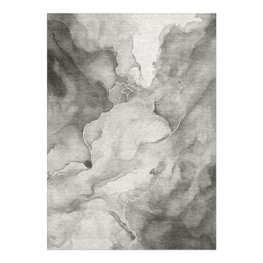 Zephyr Watercolor Grey in 5' x 7' Size