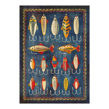 Fishing Lures in 5' x 7' Size