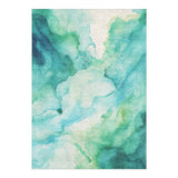 Zephyr Watercolor Blue & Green in 5' x 7' Size