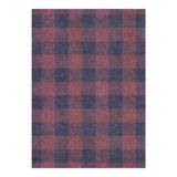 Buffalo Plaid Maroon & Navy in 5' x 7' Size