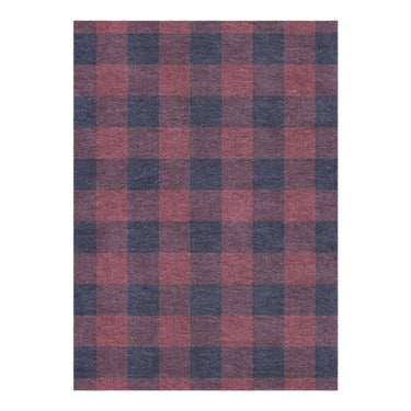 Buffalo Plaid Maroon & Navy in 5' x 7' Size