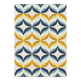 Jasper Blue & Gold in 5' x 7' Size