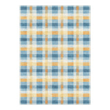 Monroe Plaid Blue & Yellow in 7x5ft Size