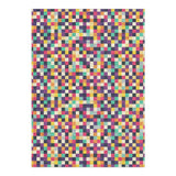 Pixel Mosaic Multicolor in 5' x 7' Size