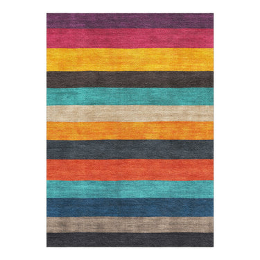 Brush Stripes Multicolor in 5' x 7' Size
