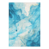 Zephyr Watercolor Azure Blue in 5' x 7' Size