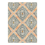 Boden Orange & Blue in 5' x 7' Size