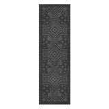 Durand Charcoal Grey in 2.5' x 8' Runner Size