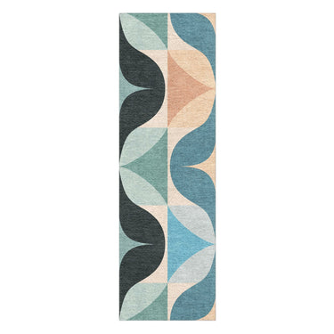 Maxine Seafoam & Peach in 2.5' x 8' Runner Size