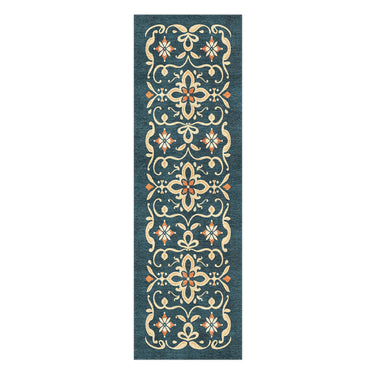 Vanessa Blue & Gold in 8x2 5ft Size