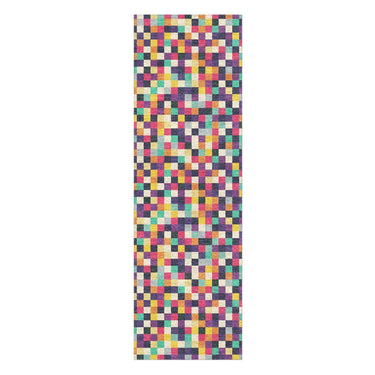 Pixel Mosaic Multicolor in 2.5' x 8' Runner Size