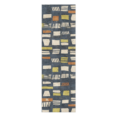 Milo Navy in 2.5' x 8' Runner Size
