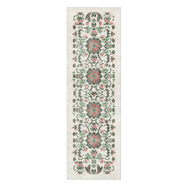 Georgiana Green & Deep Cerise in 2.5' x 8' Runner Size