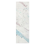 Stephanie Ivory Cool Splatter in 2.5' x 8' Runner Size